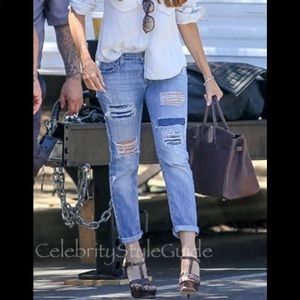 Current Elliott the fling LA Repair ripped jeans